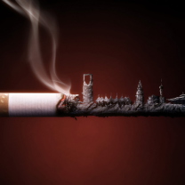 Fondo de pantalla Smoked Cigarette 208x208