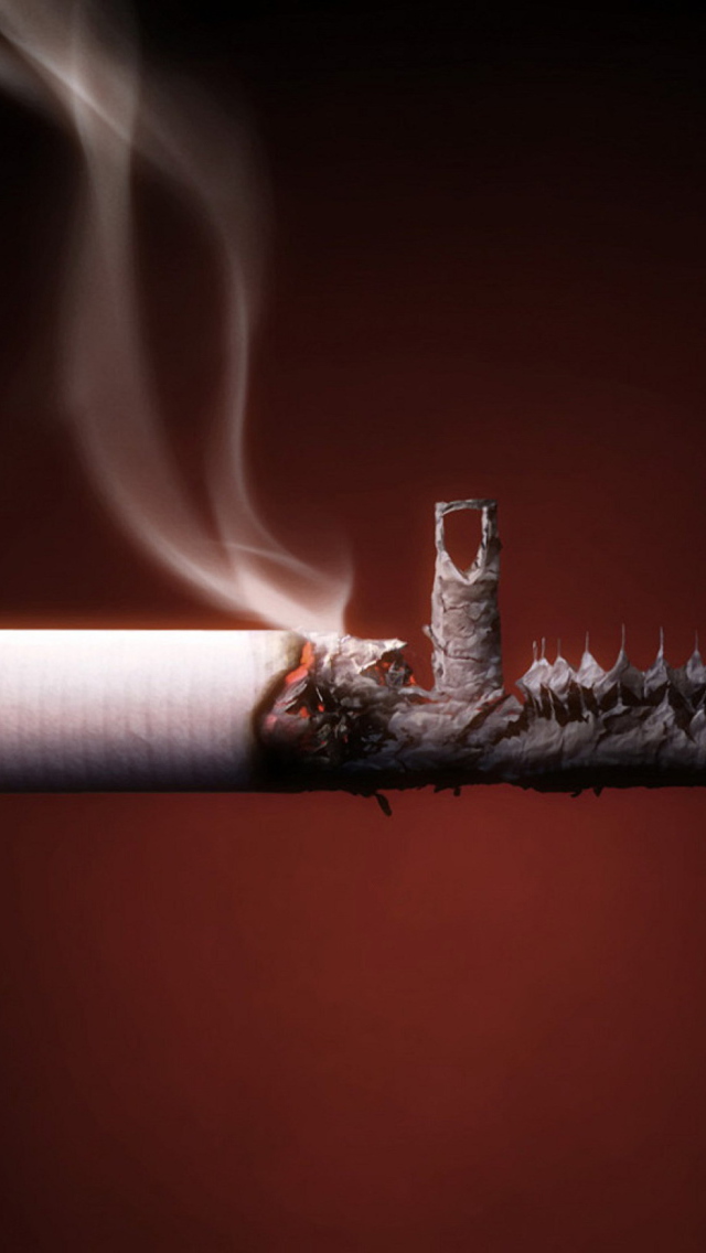 Smoked Cigarette wallpaper 640x1136