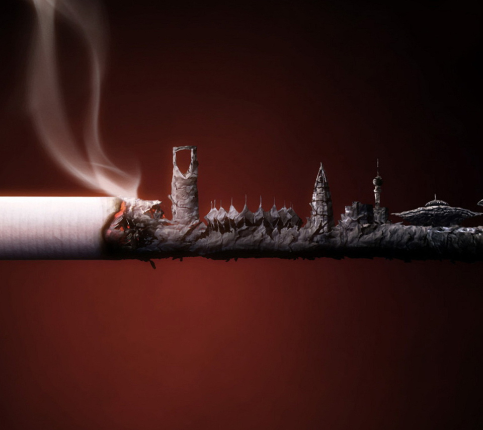 Smoked Cigarette wallpaper 960x854