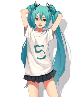 Fondo de pantalla Hatsune Miku, Vocaloid 240x320