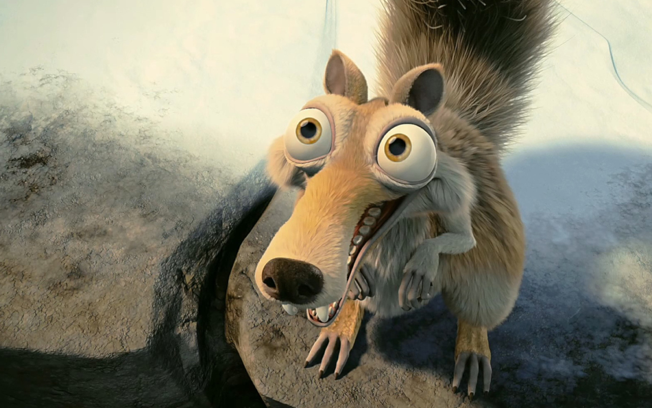 Squirrel From Ice Age wallpaper 1280x800