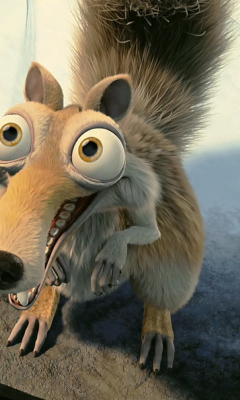 Das Squirrel From Ice Age Wallpaper 240x400