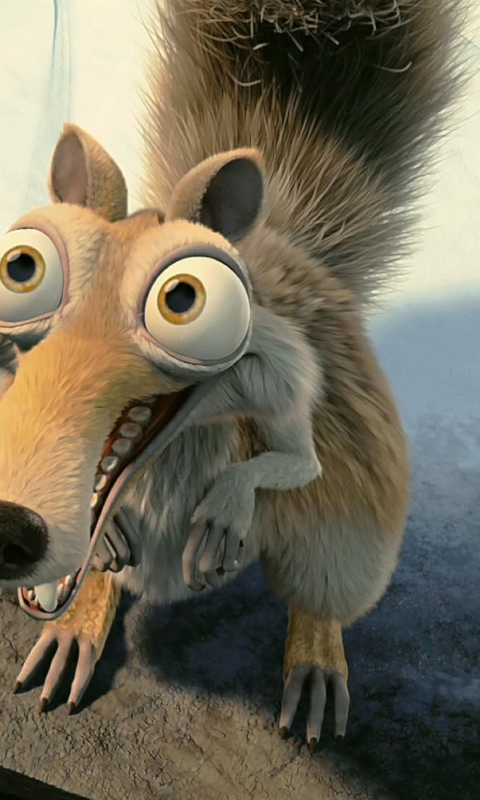 Squirrel From Ice Age wallpaper 480x800