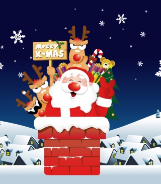 Funny Santa Wallpaper for Nokia C1-00