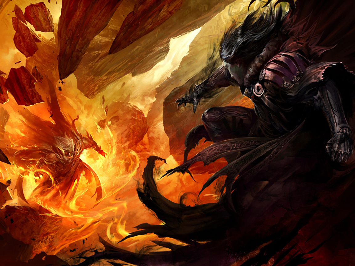 Battle with Mage wallpaper 1152x864