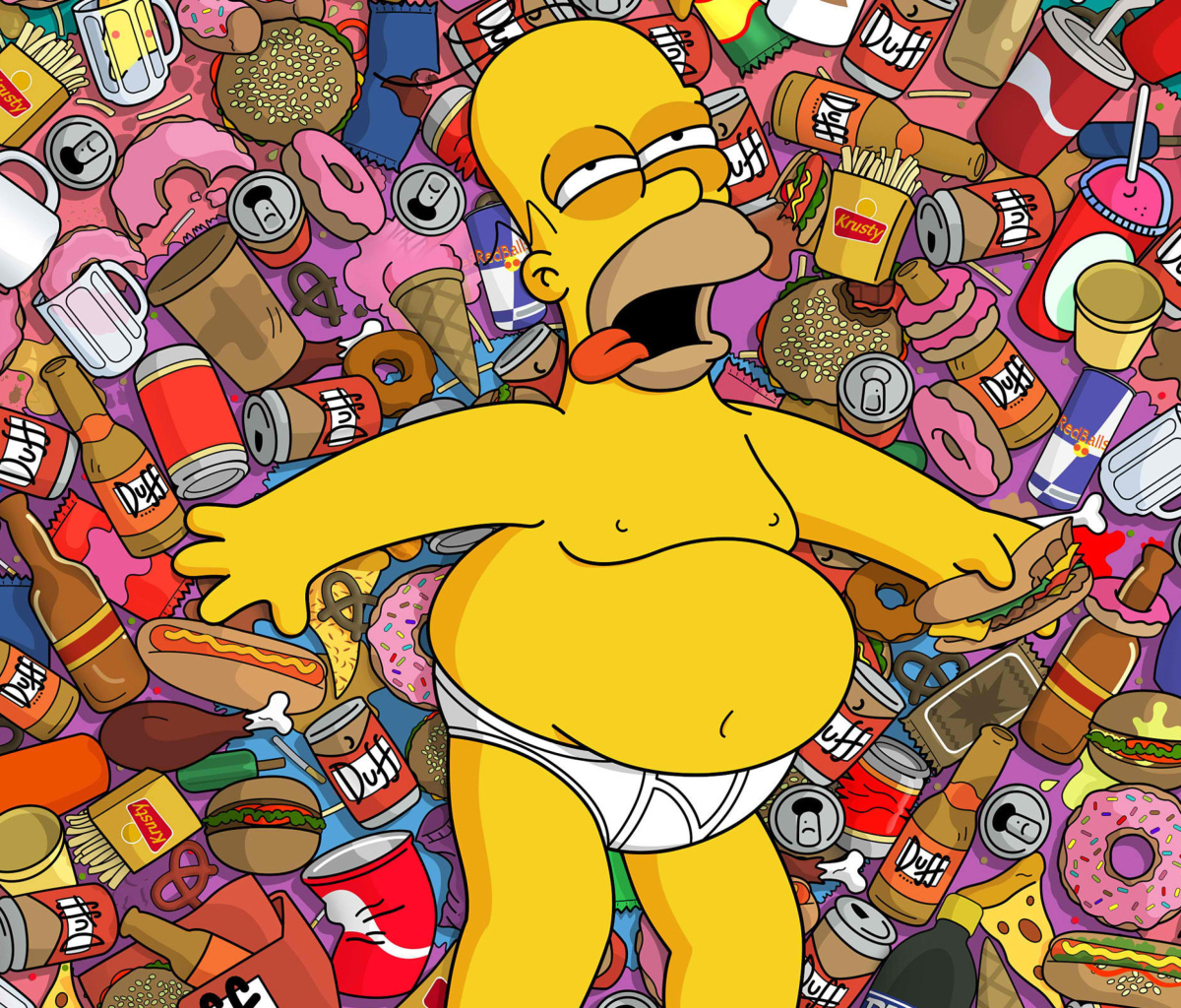 Homer Simpson wallpaper 1200x1024