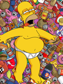 Das Homer Simpson Wallpaper 240x320