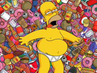 Das Homer Simpson Wallpaper 320x240