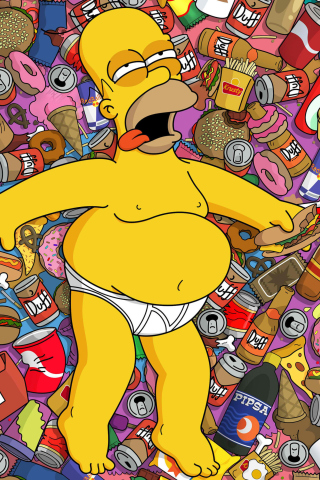 Das Homer Simpson Wallpaper 320x480