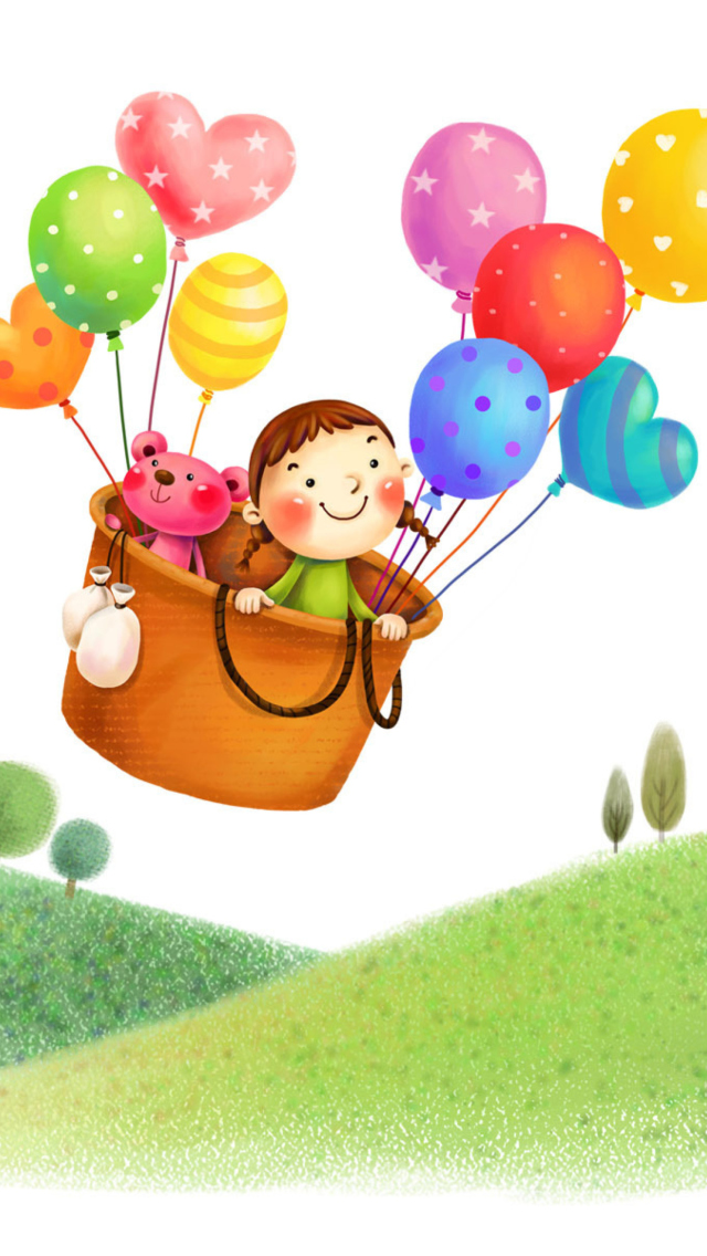 Screenshot №1 pro téma Colorful Balloons Sky Trip 640x1136