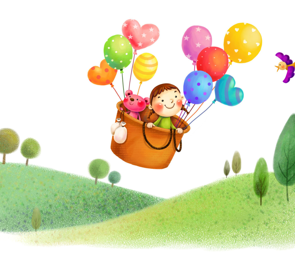 Colorful Balloons Sky Trip screenshot #1 960x854