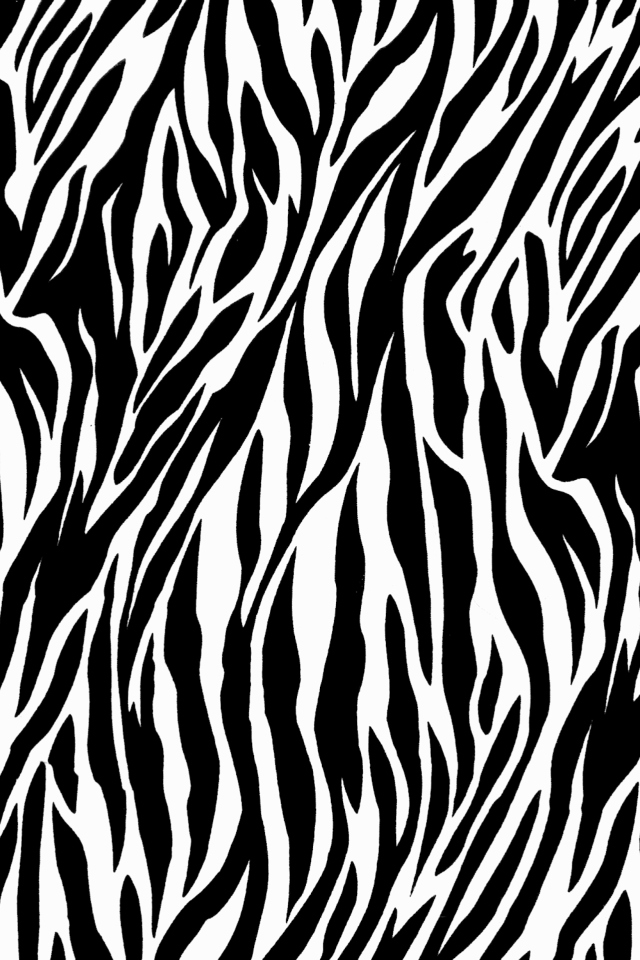Zebra Print wallpaper 640x960