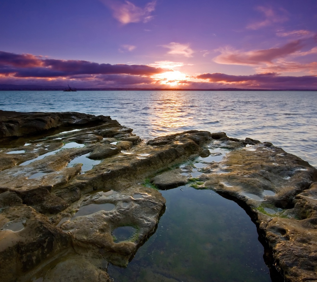 Sfondi Auckland Sunset 1080x960