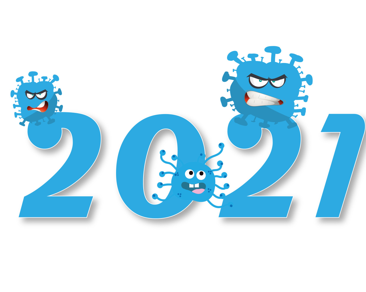 Das New Years Day 2021 Wallpaper 1280x1024