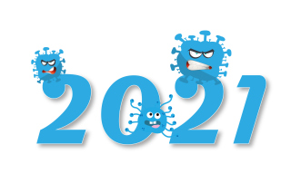 Kostenloses New Years Day 2021 Wallpaper für Android, iPhone und iPad