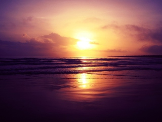 Sfondi Beach Sunset 320x240