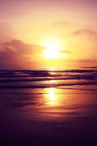 Beach Sunset screenshot #1 320x480