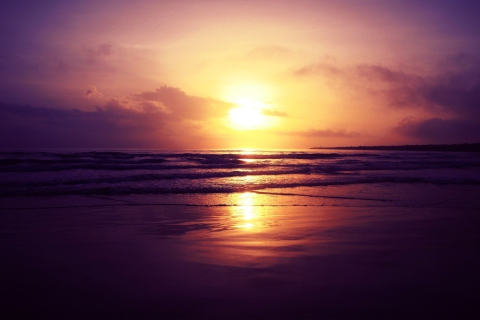 Sfondi Beach Sunset 480x320