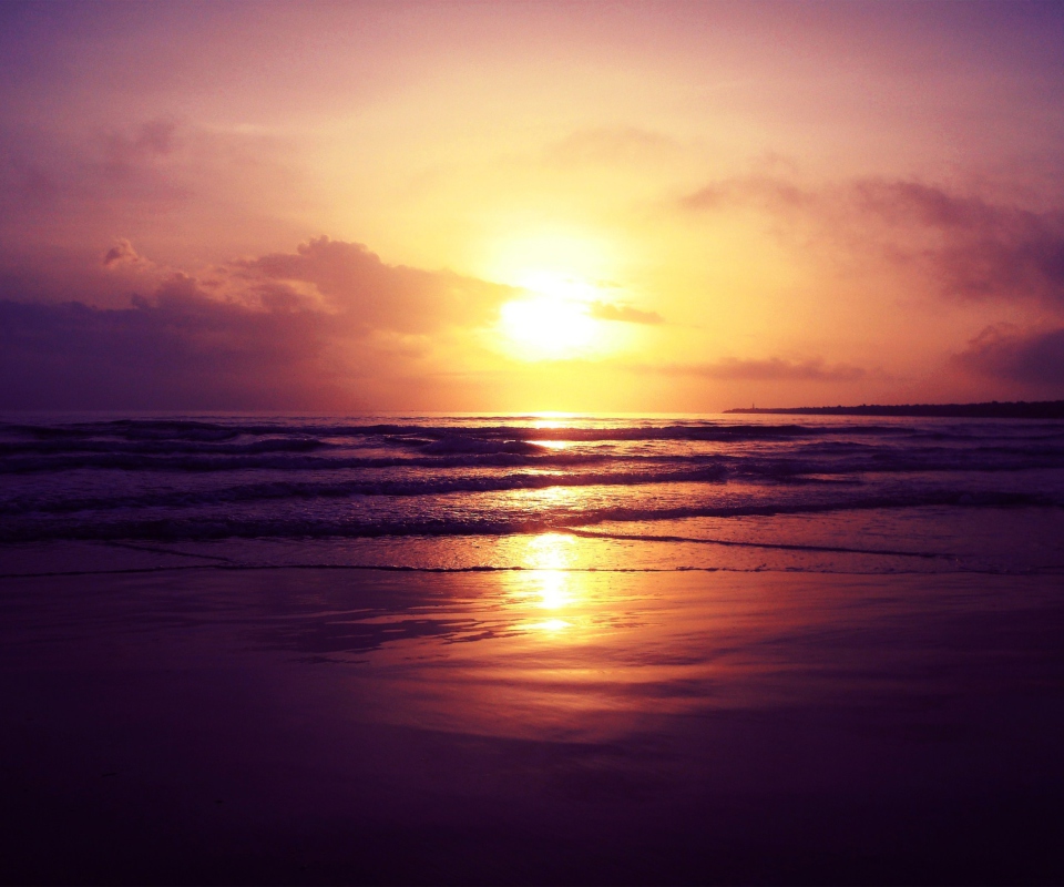 Sfondi Beach Sunset 960x800