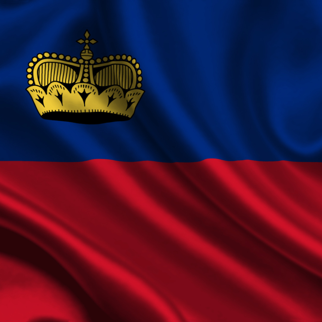 Das Liechtenstein Flag Wallpaper 1024x1024