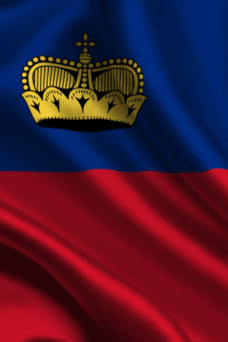 Das Liechtenstein Flag Wallpaper 320x480