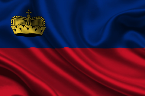 Das Liechtenstein Flag Wallpaper 480x320