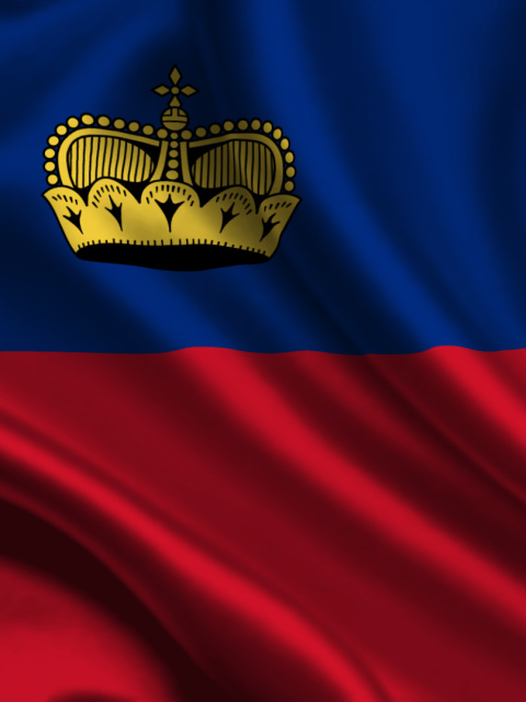 Обои Liechtenstein Flag 480x640