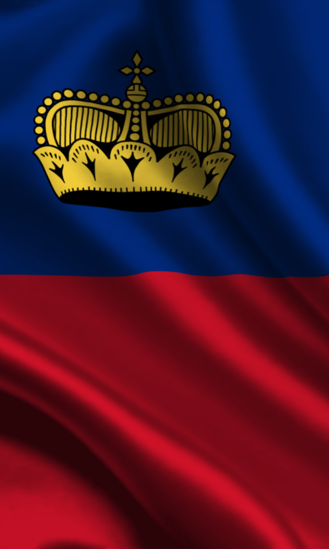 Das Liechtenstein Flag Wallpaper 480x800