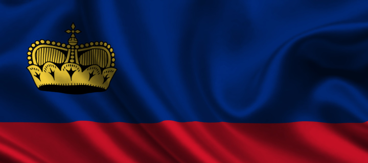 Das Liechtenstein Flag Wallpaper 720x320
