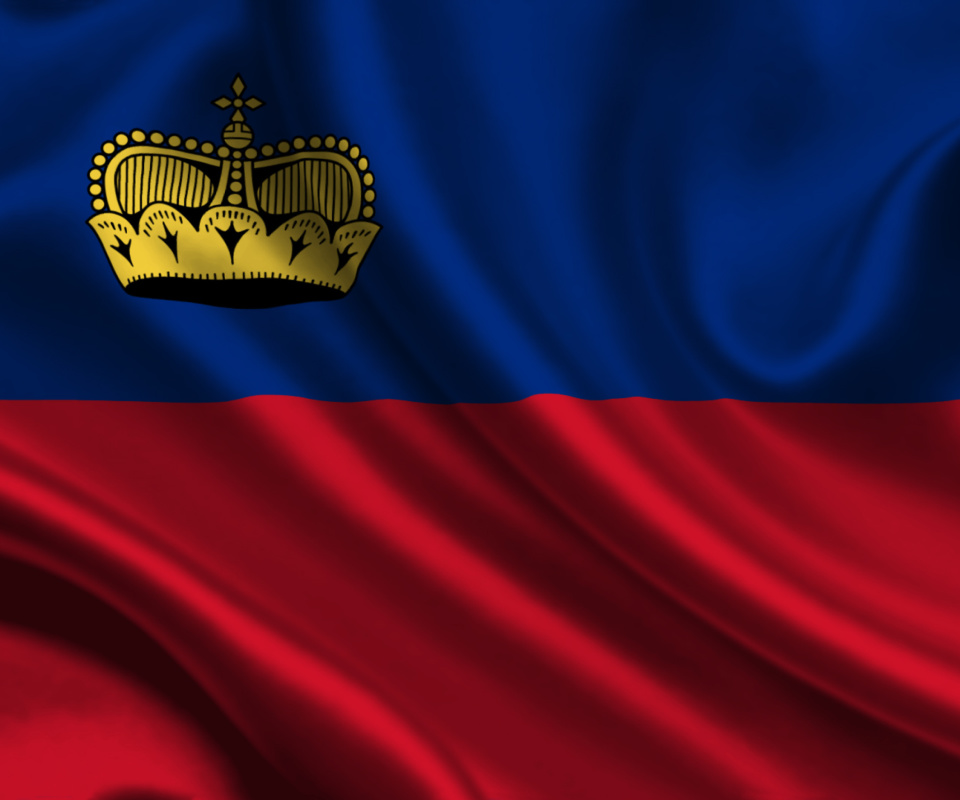 Обои Liechtenstein Flag 960x800