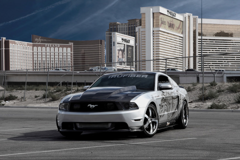 Обои Ford Mustang Aerography 480x320