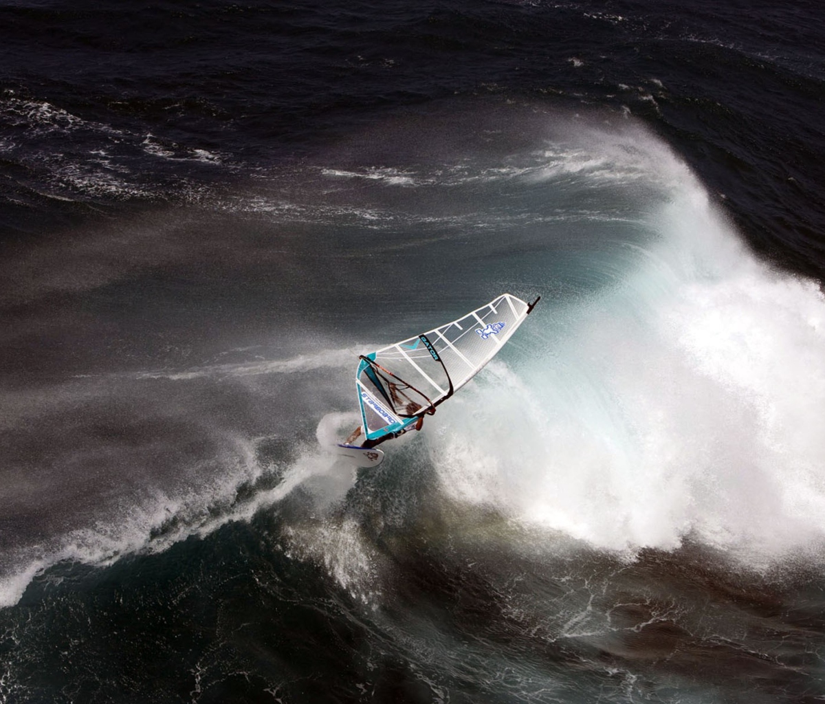 Fondo de pantalla Big Wave Windsurfing 1200x1024