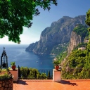 Fondo de pantalla Capri Terrace View 128x128