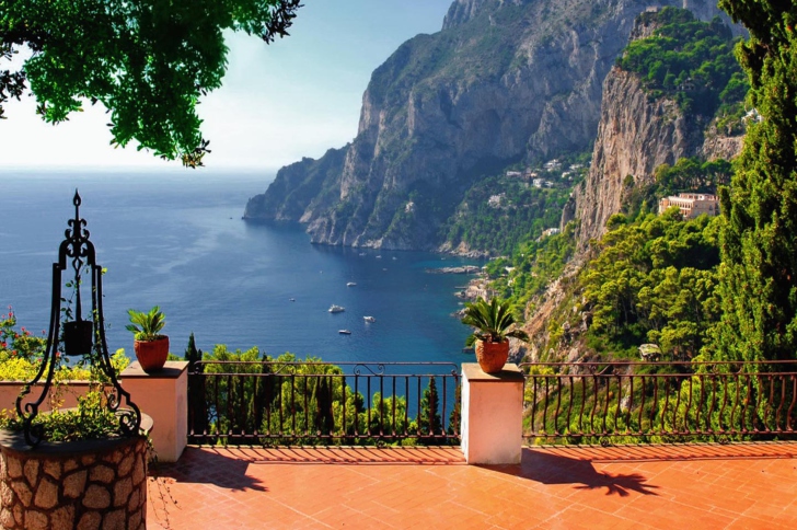 Das Capri Terrace View Wallpaper