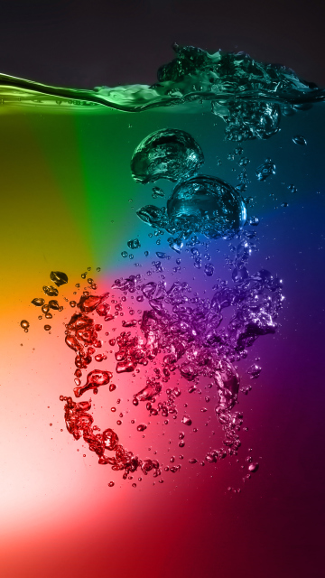 Обои Rainbow Water 360x640