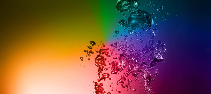 Das Rainbow Water Wallpaper 720x320
