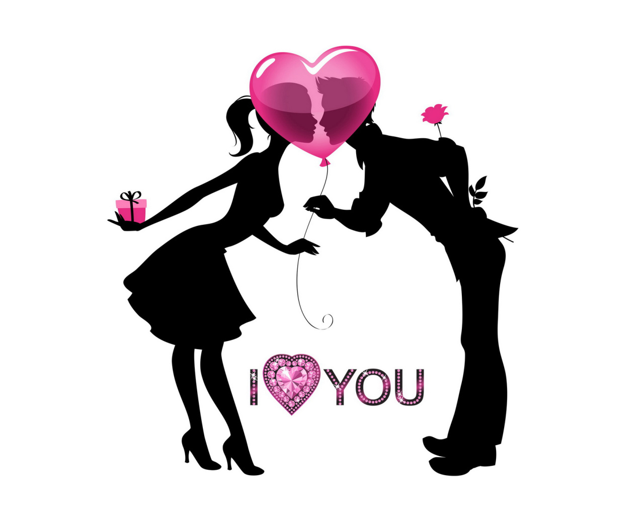 Das I Love You Wallpaper 1280x1024