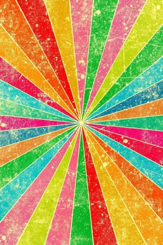 Fondo de pantalla Colorful Beams 320x480