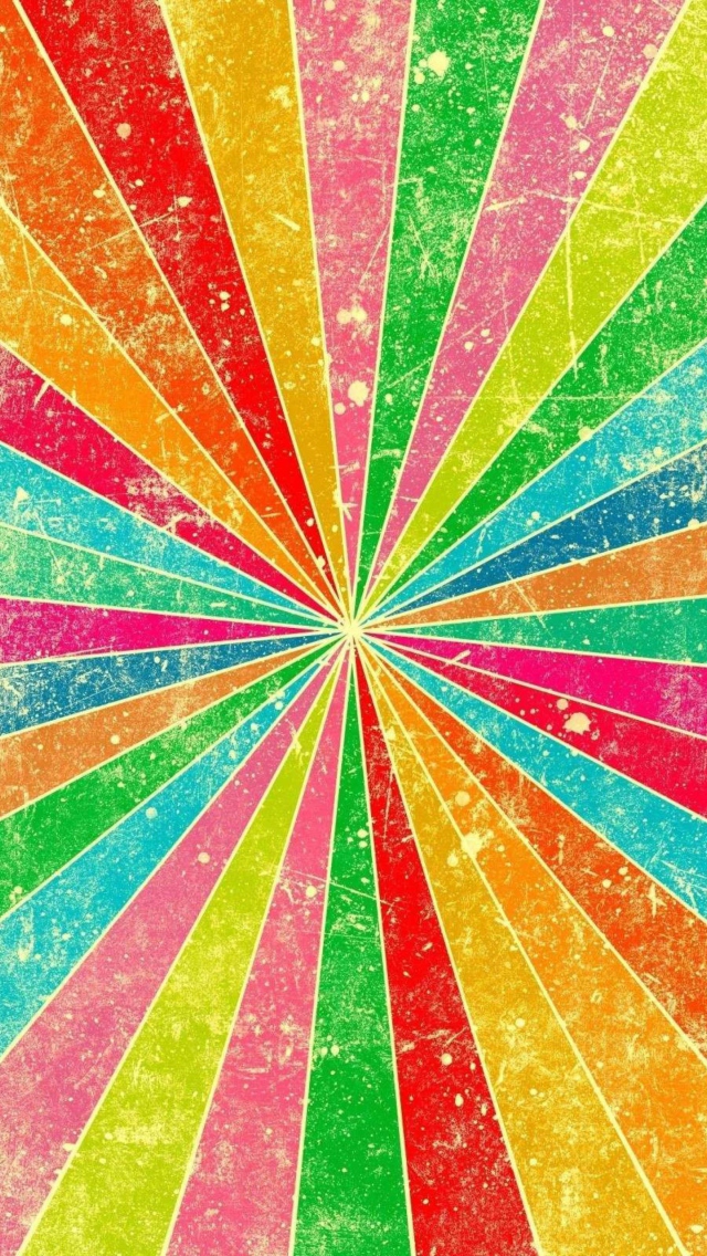 Das Colorful Beams Wallpaper 640x1136