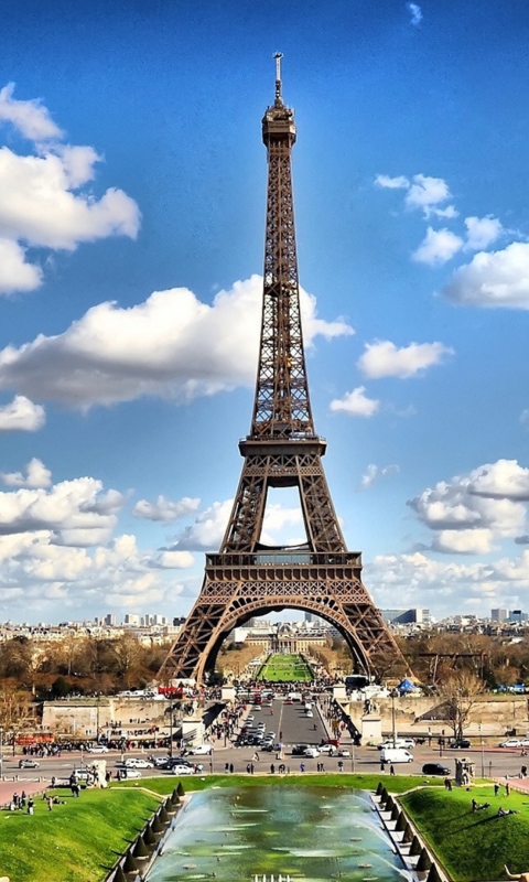 Fondo de pantalla Eiffel Tower 480x800