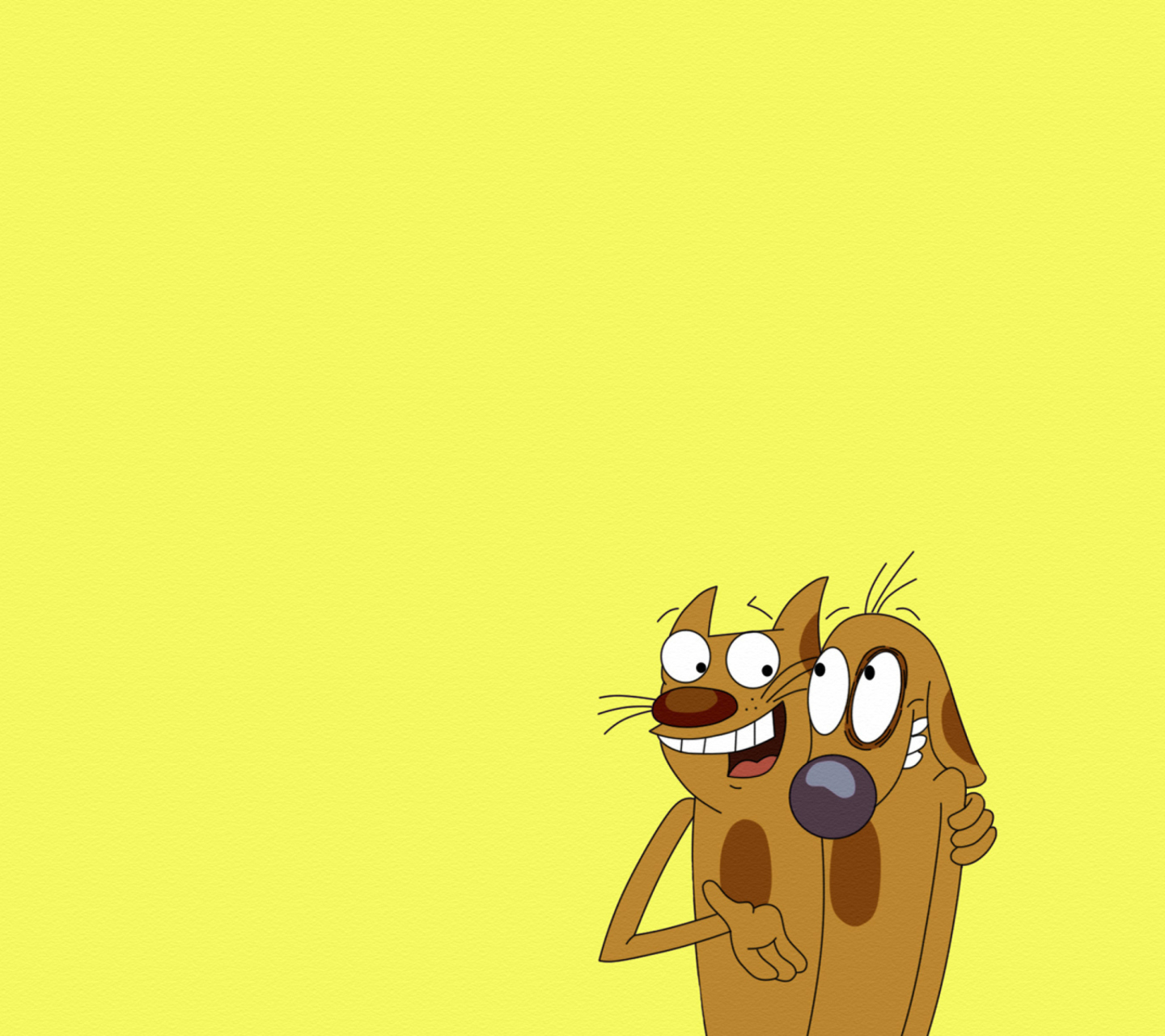 Fondo de pantalla CatDog Cartoon Heroes 1440x1280