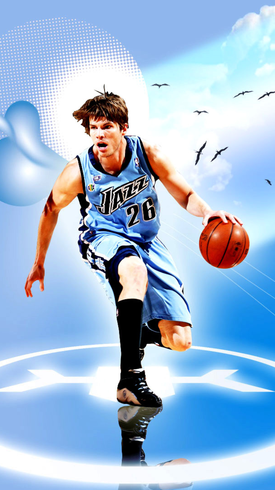 Sfondi Utah Jazz, Player Kyle Korver 1080x1920