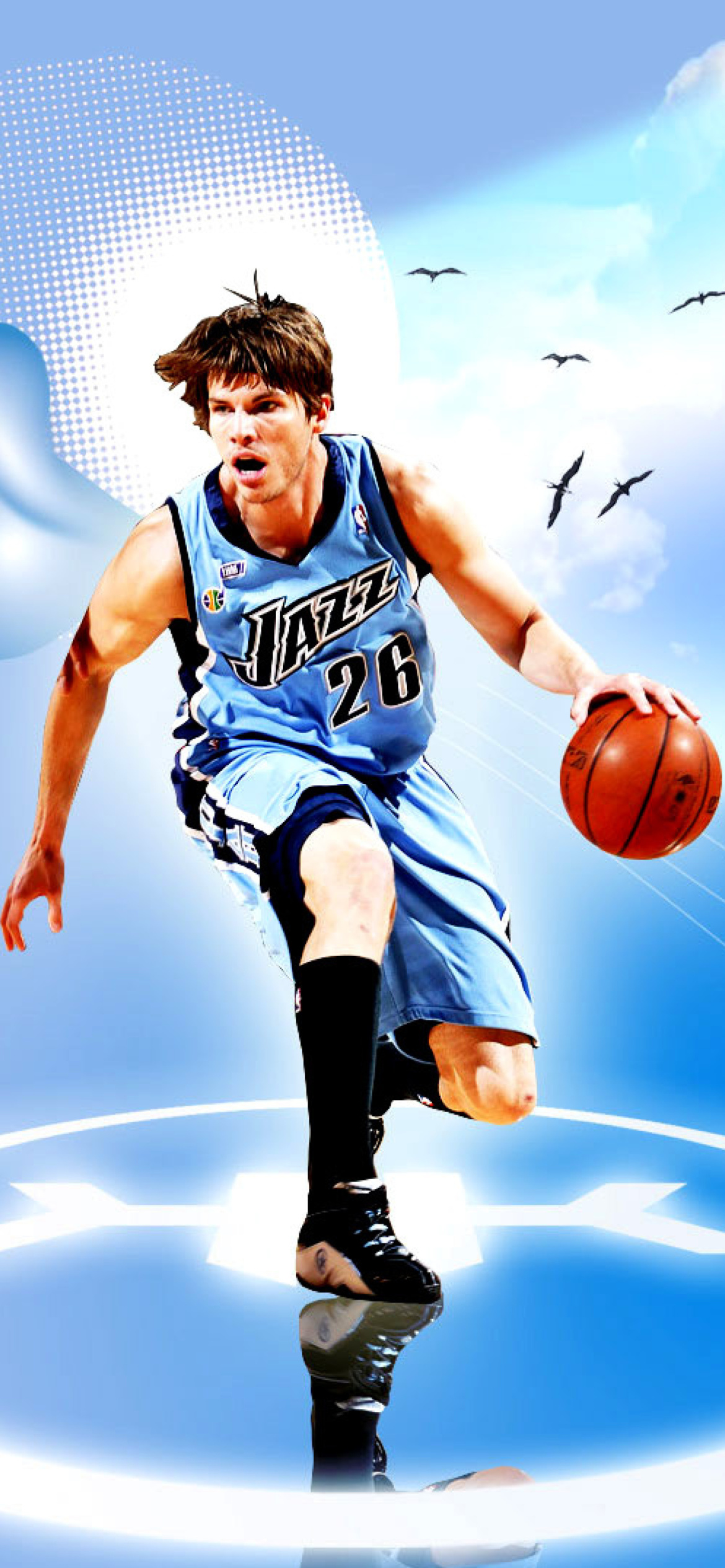 Utah Jazz, Player Kyle Korver wallpaper 1170x2532
