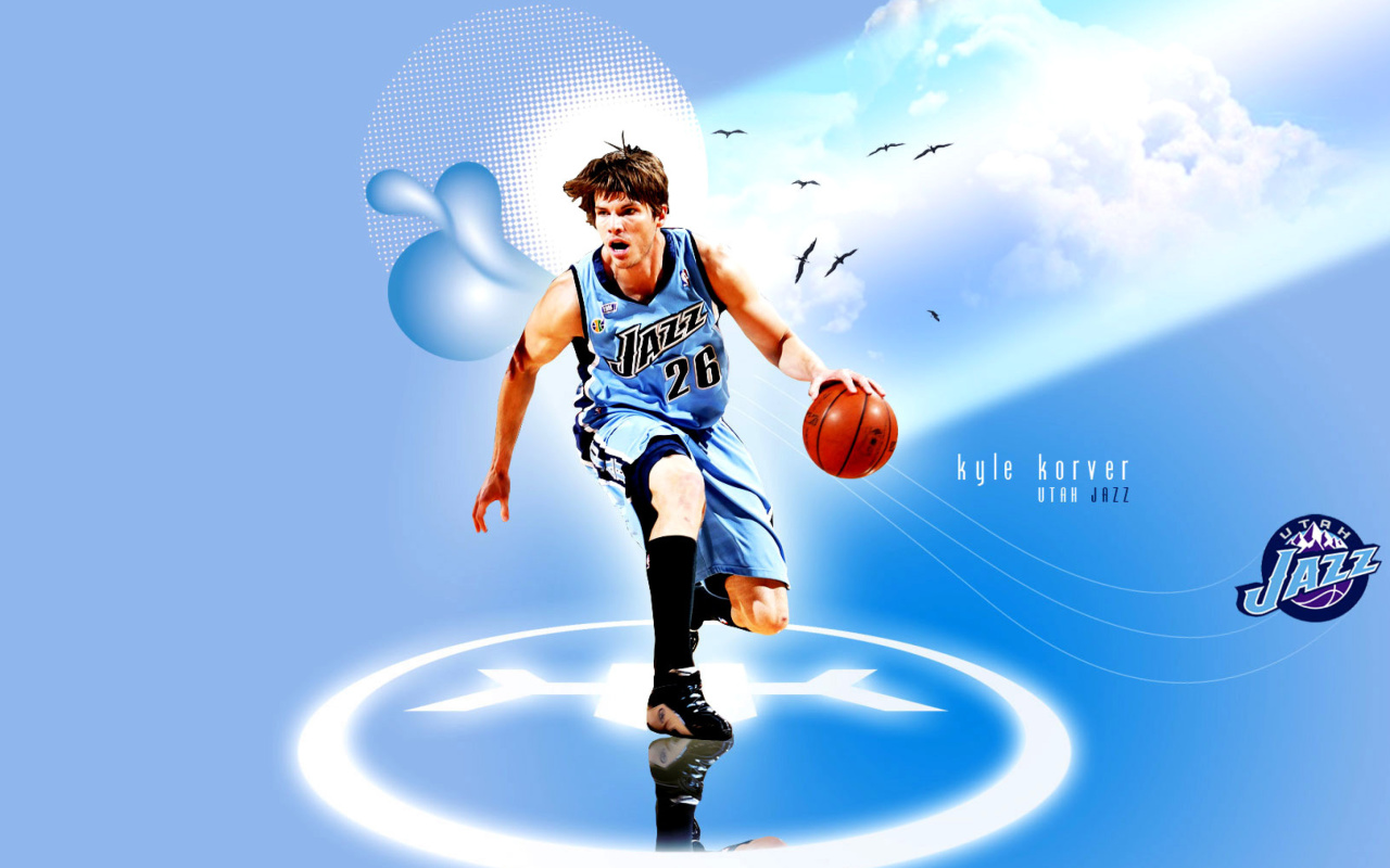 Fondo de pantalla Utah Jazz, Player Kyle Korver 1280x800