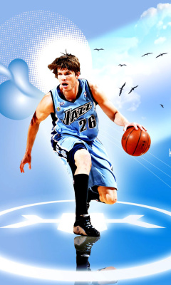 Das Utah Jazz, Player Kyle Korver Wallpaper 240x400