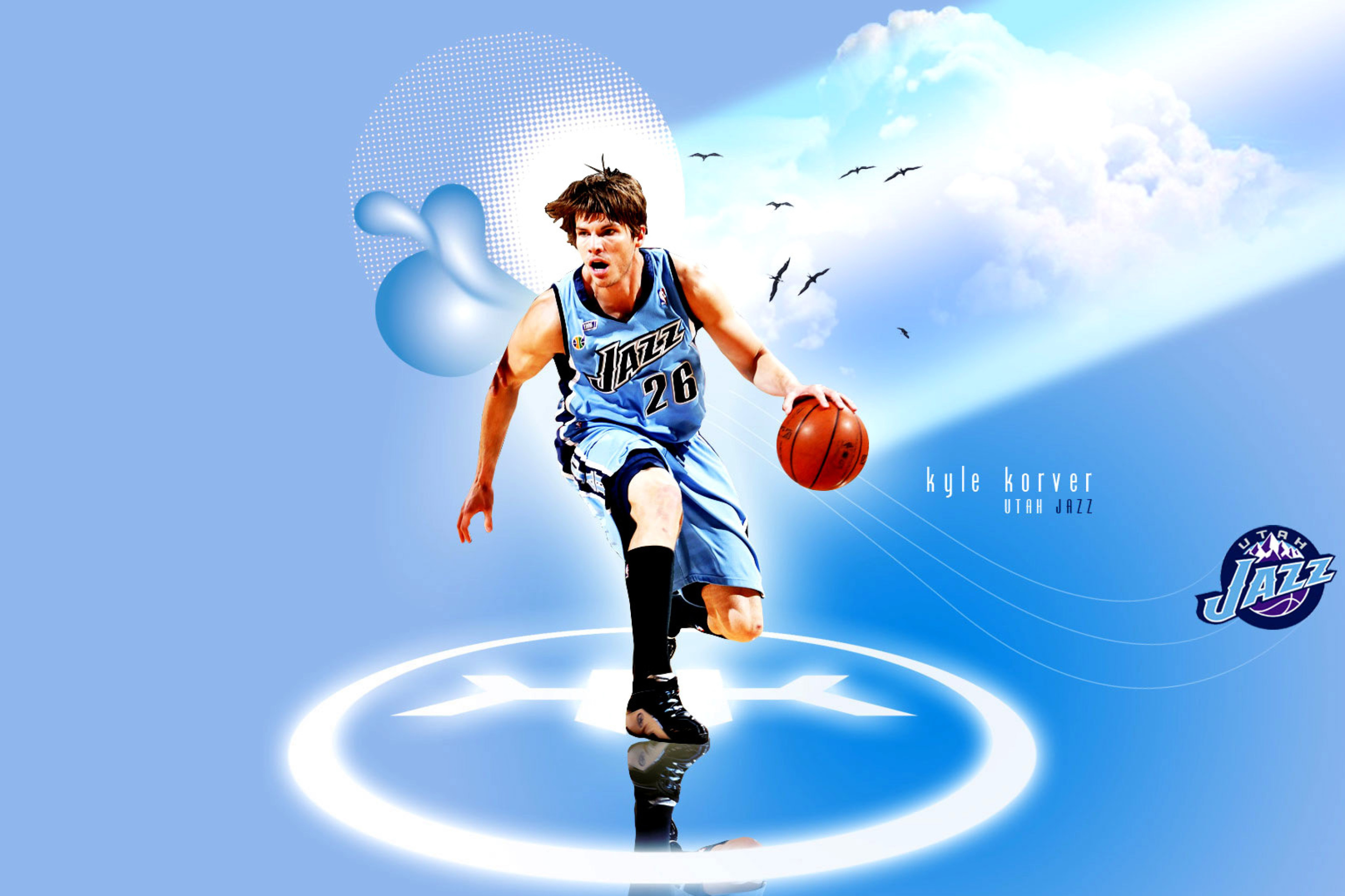 Fondo de pantalla Utah Jazz, Player Kyle Korver 2880x1920