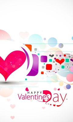Das Happy Valentine's Day Wallpaper 240x400