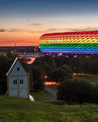 Allianz Arena Munich - Obrázkek zdarma pro 176x220