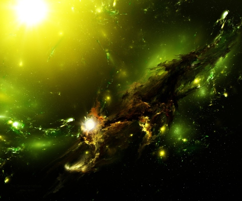 Screenshot №1 pro téma Stars In Galaxy 480x400