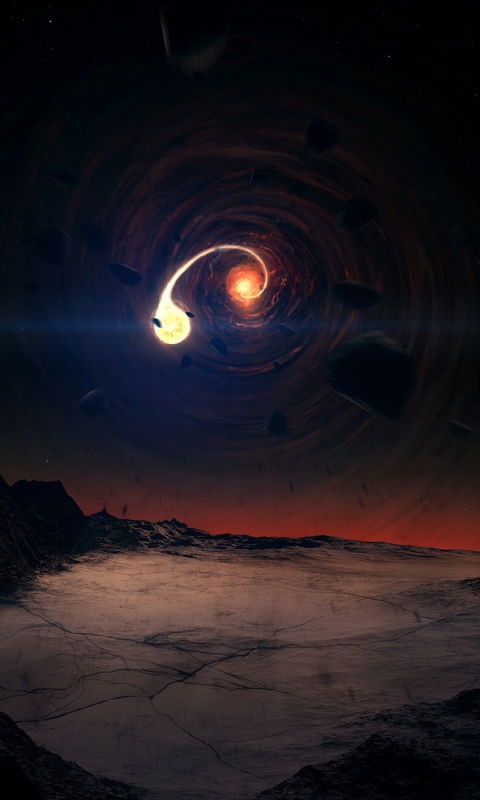 Screenshot №1 pro téma Black Hole Scene 480x800